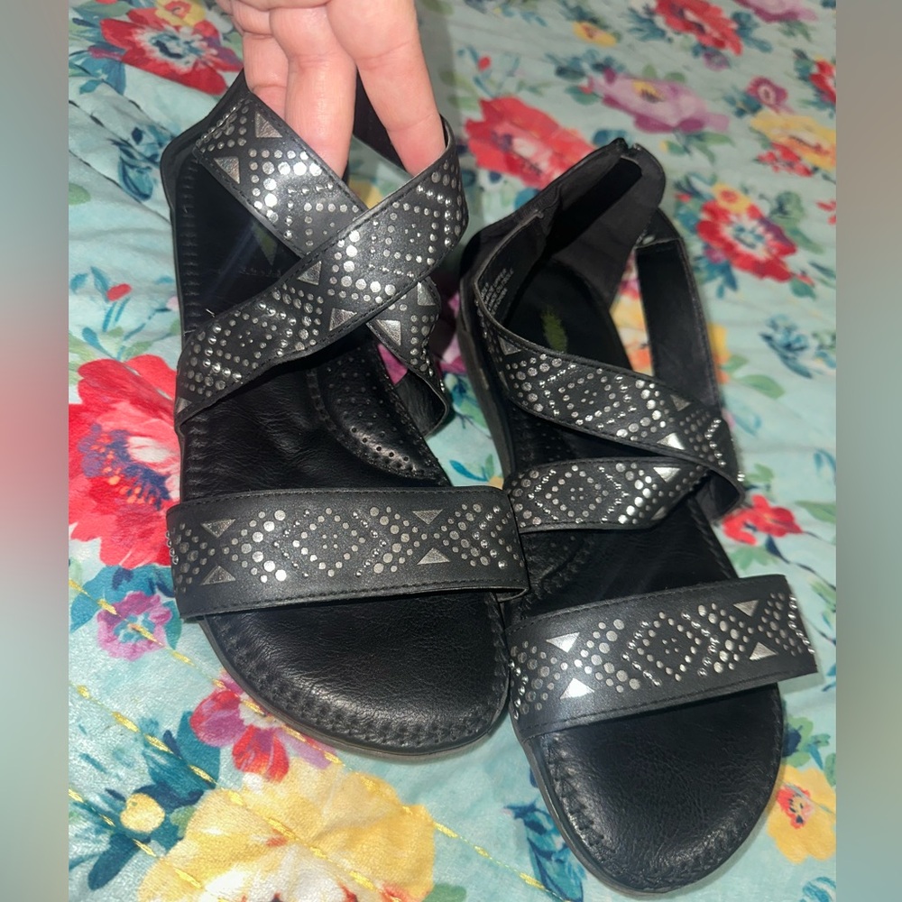 Black Strappy Sandals